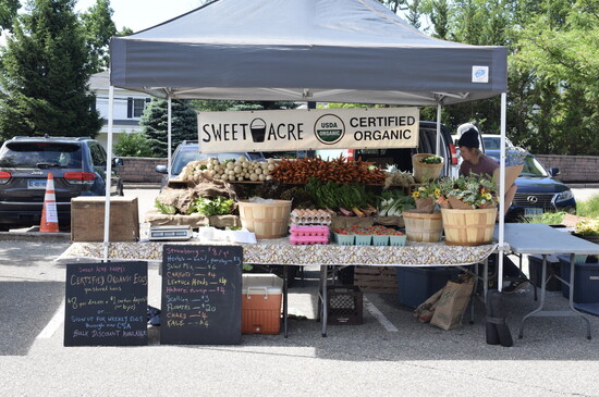 The Blue Back Farmers Market in West Hartford runs through October. 