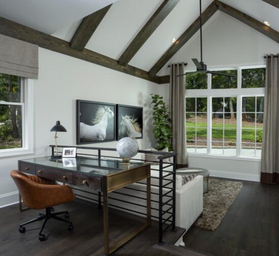 Home offices are both functional and comfortable. Photo courtesy of AR Homes