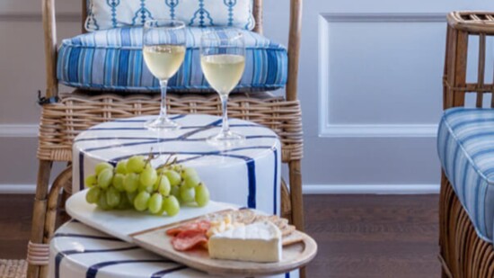 Savor wine and cheese on the porch as you take in the serene river views