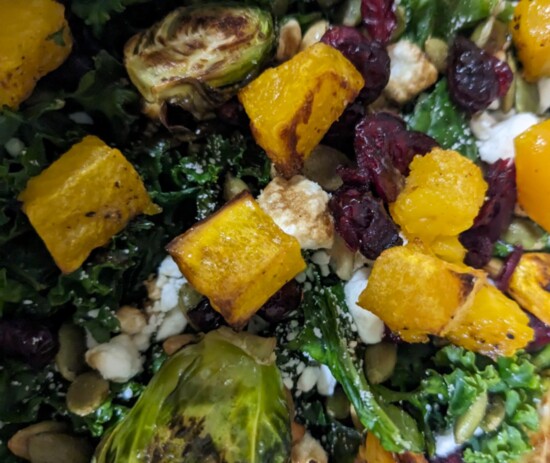 Butternut squash, cranberries, goat cheese - what's not to love?