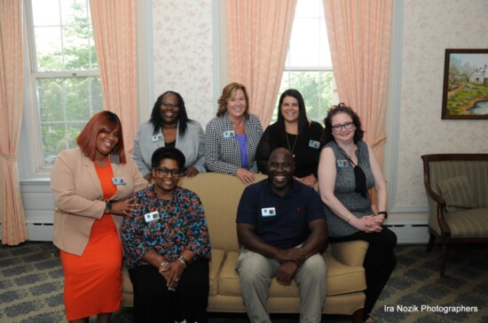 Administrators, from L-R Shantal Harvey-Lawrence, Cherry Stephens, Kim Oliver, Kathy Harwell, Lindsey Vaillancourt,Anthony Gibson, Maureen Browne-Springer