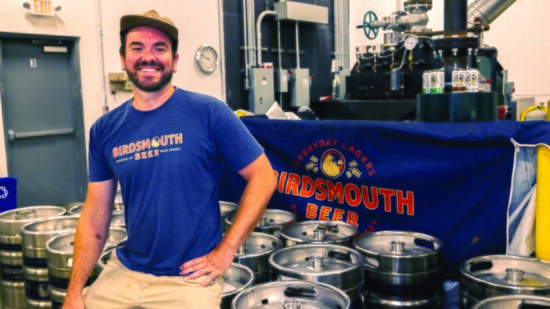 Andy Gioia, co-owner of Birdsmouth Beer