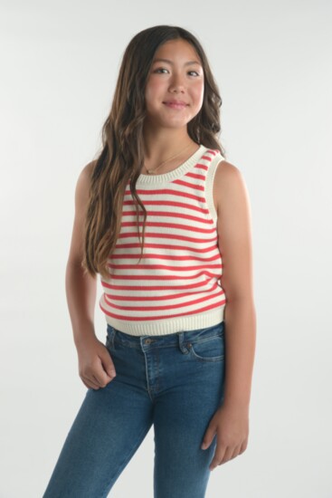 Stella Lee- Sweater Tank and Jeans fromEnvy Boutique