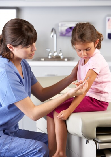 Make sure your child is up to date on vaccinations required by his or her school.