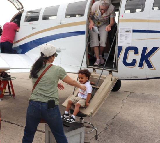 Explore Agape's aircraft at "Pie in the Sky"