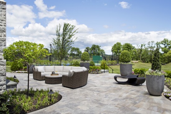 Outdoor furnishings designed by Interiors by Donna Hoffman