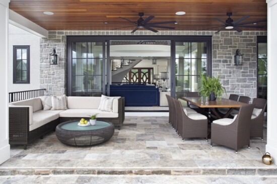Outdoor furnishings designed by Interiors by Donna Hoffman