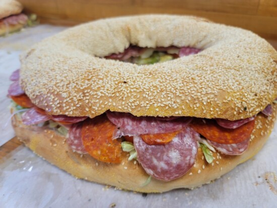 Try a bagel sandwich at The Bronx Bagel Buggy. 