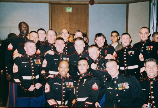 Rose's platoon. 2002, USMC Birthday Ball at Turtle Bay Resort, North Shore Oahu