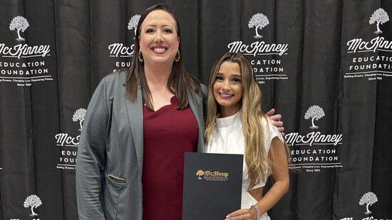 Stephanie Talley with Academics Plus MEF scholarship recipient, Sophia Blatt