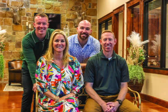 Joseph McDermott, Commerical Relationship Officer, NMLS # 2183463  Back row, right: Kyle Tatum, Business Development Officer  Front row, left: Kelli Delozier, R