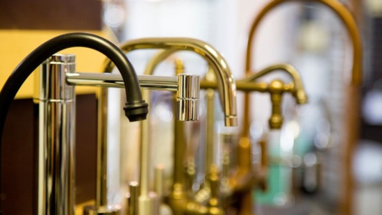 Faucets can add zip to a kitchen or bathroom.