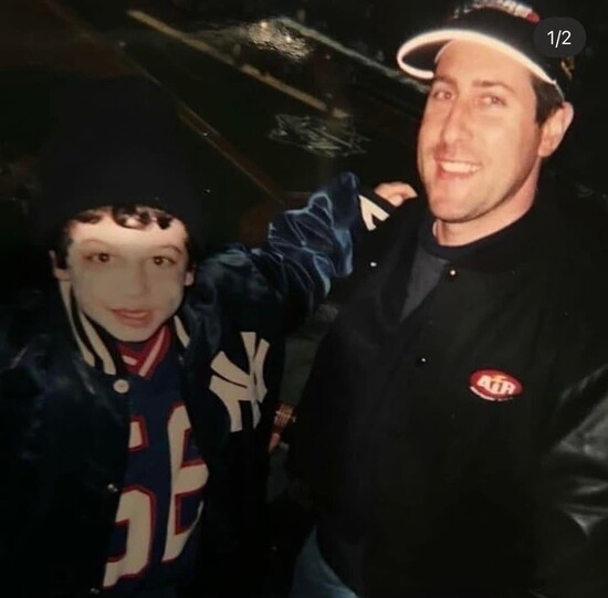 A throwback photo of Roy and Max Zitomer