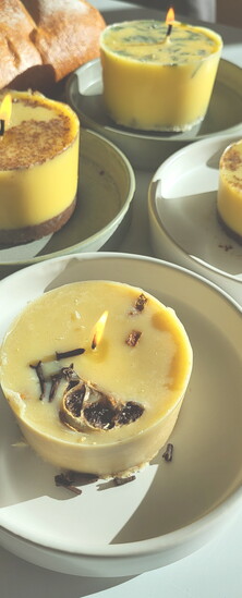 Butter candles are tough to make, requiring perfect tempering and balance. They last for hours, creating a memorable gathering experience