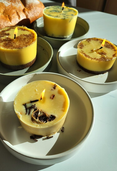 Butter candles are tough to make, requiring perfect tempering and balance. They last for hours, creating a memorable gathering experience