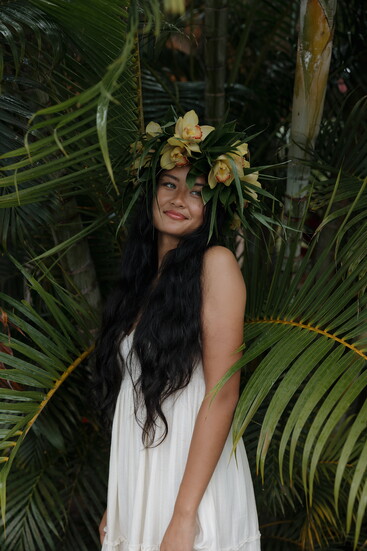 Haku lei made by Aunty Toshua