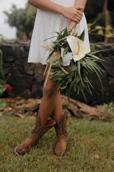 Haku lei made by Aunty Toshua