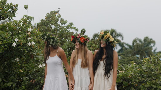 Haku leis made by Aunty Toshua