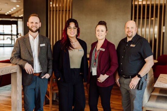 Aaron Sperle, General Manager; Elle Cruz, Operations Manager; Jenna Rhyne, Sales Coordinator; and Marc Baldridge, Chief Engineer.