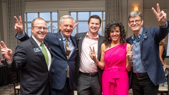 Mayor and City Council celebrate with founder, Debbie Cwalina