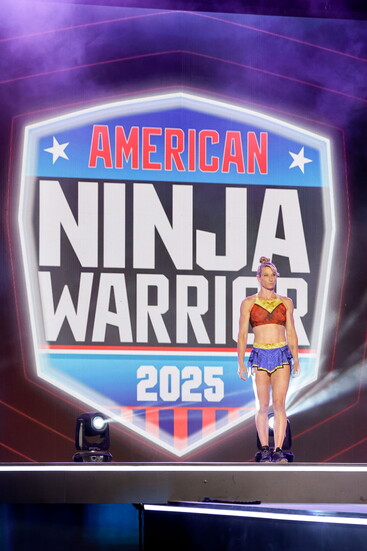 Jessie Graff, moments before taking on the legendary obstacle course on NBC’s American Ninja Warrior.