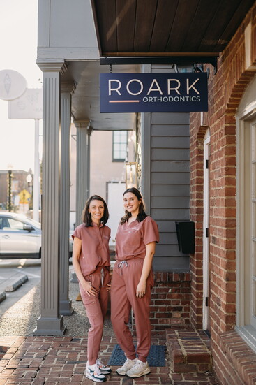 Dr. Roark (L) with registered dental assistant, Nicole Zielinski