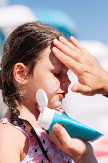Apply sunscreen at least every two hours.
