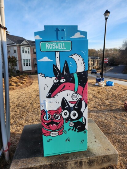  Location: Old Roswell Road and Commerce Parkway (2024) Artist: Courtney Hicks | Atlanta