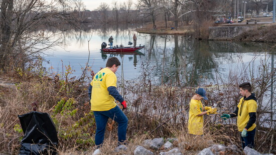 Biannual citywide clean ups are sponsored by Beautiful Hendersonville.