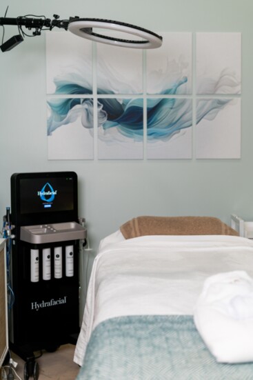 The Hydrafacial room 