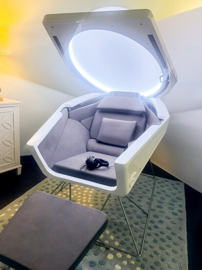 State-of-the-art Somadome meditation pod