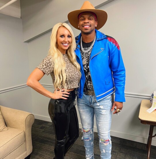 Becca and CMA New Artist of the Year Jimmie Allen