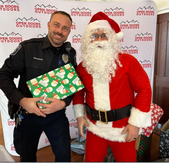 The department takes part in local toy drives at the holidaays. 