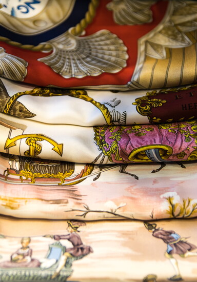 Silk Scarves.