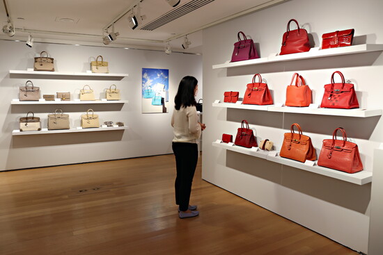 Hermes Bag Collection. Photo by Cindy Ord via Getty Images