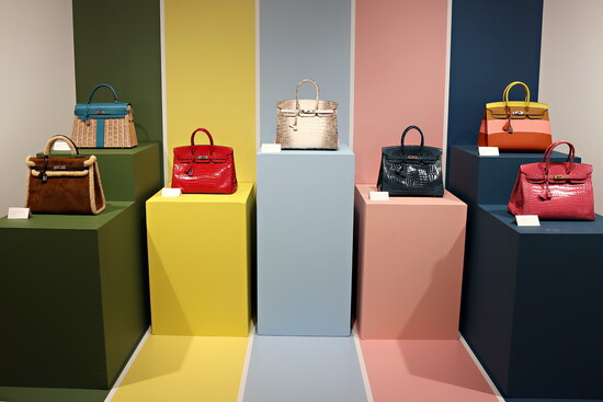 An Hermes Bag Collection. Photo by CIndy Ord via Getty Images
