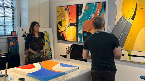 Art was the backdrop on Feb. 6 when Good Day Atlanta paid a visit to the artists at Urban Art Collective in Chamblee.