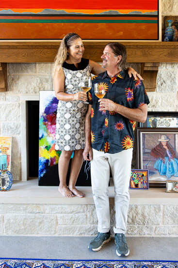 Andy & Elena at home