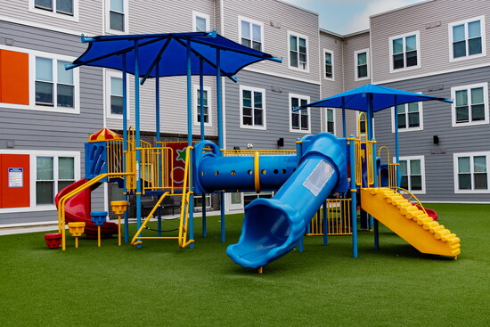 The YWCA Playground is a fun gathering spot for families