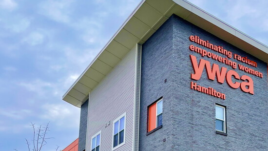 YWCA Hamilton moved to its new, more secure location in 2022, with space to house 15 families + up to 75 people.