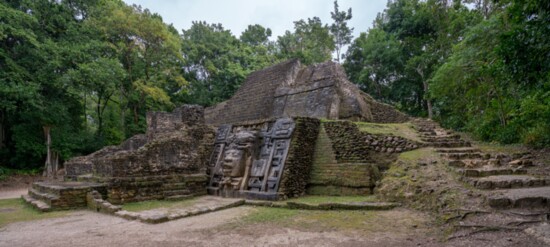 The Mayan ruins of Lamanai.