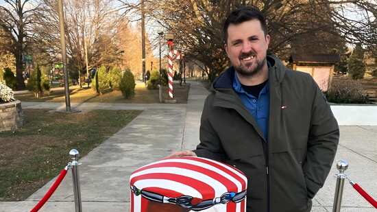 Artist Tucker Rodkey, Photo by Pete Bannan
