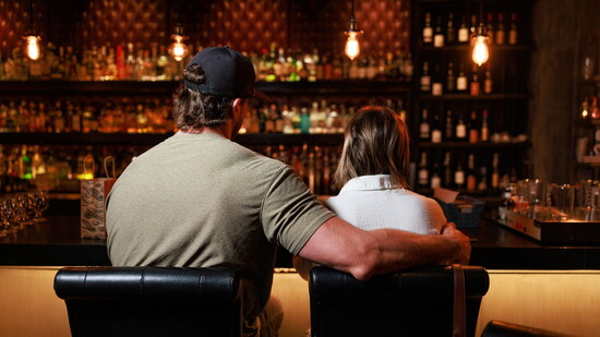 A quiet moment at the bar beneath Old Town