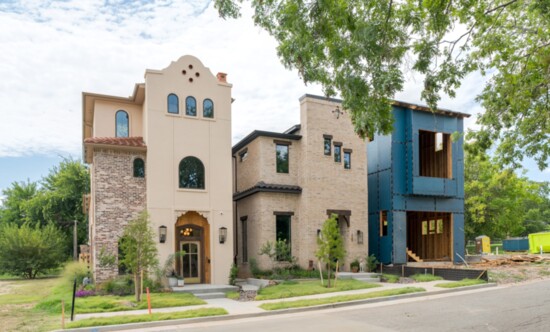 Randolph Design + Build's newest homes are located in a new pockethood neighborhood near Scissortail Park.