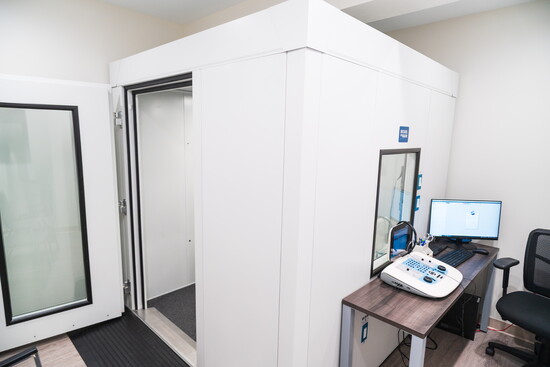 Exam room at Sophisticated Hearing
