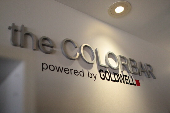 Where science meets style: The salon’s Goldwell-powered ColorBar is anchored by AI-driven precision and custom formulation.