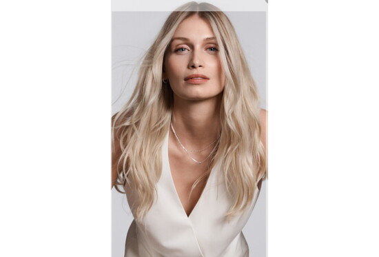 Vanilla Chai Latte Balayage: A soft, seasonal blend of creamy blonde and warm beige—custom crafted by Beyond Fringe.