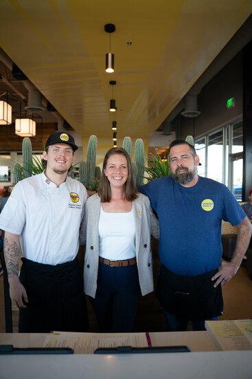 Maddox Howard Culinary Manager, Jessica Dennie General Manager, Billy Bacon Best Server in Fort Worth