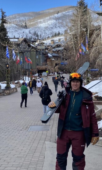 Mike Wickenhauser skiing in Colorado. “That feeling of speed and flow can’t be beat.”  