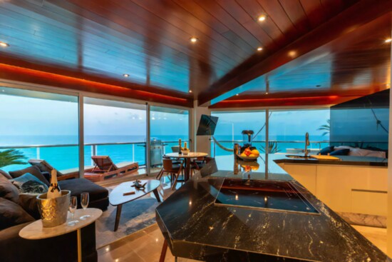 Caption:The Quarry, Beachfront Penthouse www.airbnb.com 